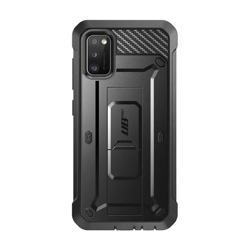 Pocket Ready Light Shield Galaxy A41 Unicorn Beetle Pro Rugged Case-Black