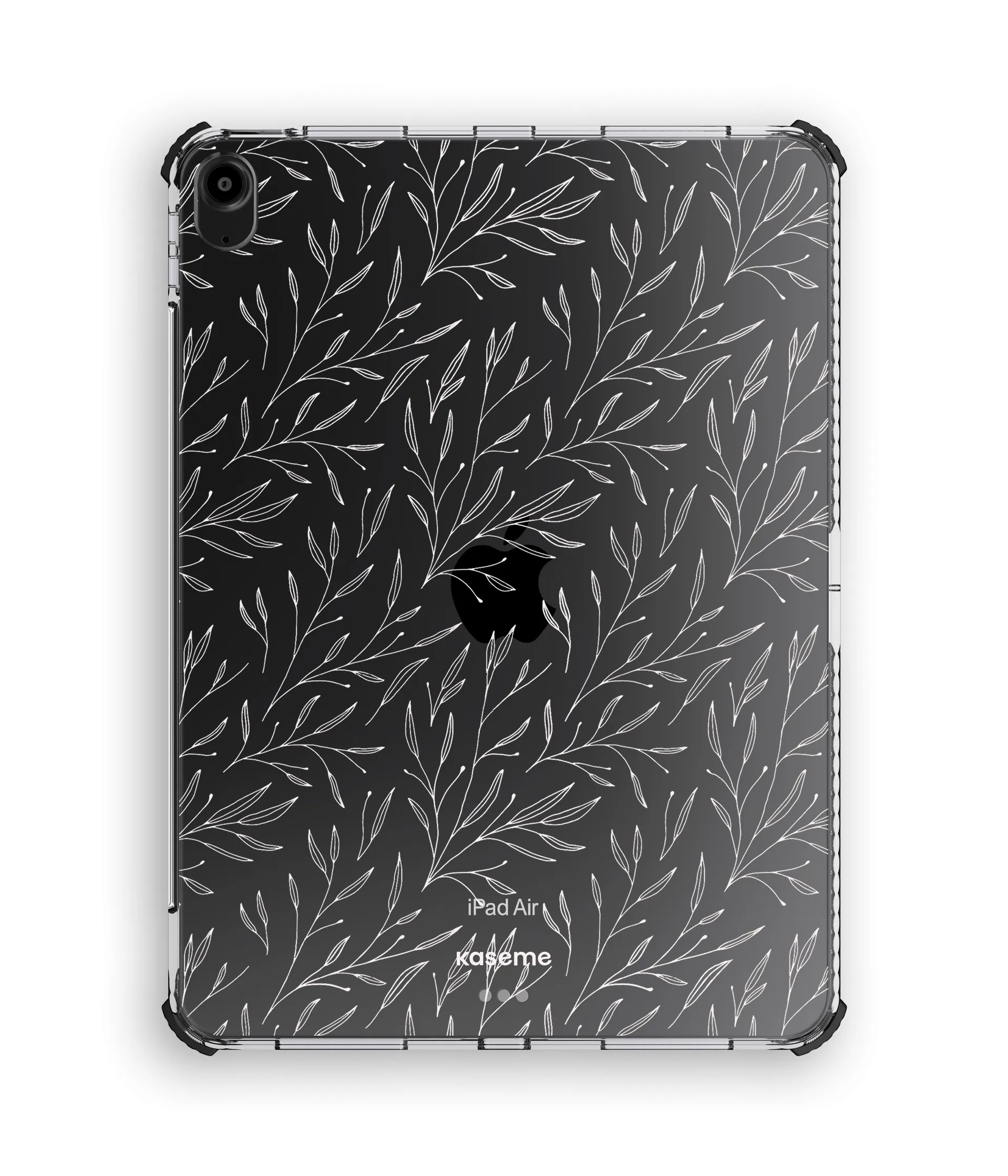 shockproof pad protector Hibiscus iPad Clear Case