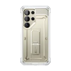 Galaxy S25 Ultra Unicorn Beetle PRO Rugged Case-Clear Marble Texture