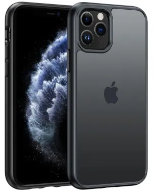 Durable Shell Soft Surface Design FNTCASE for iPhone 11 Pro Case: Translucent Matte Shockproof Slim Phone Cover - Military Grade Drop Proof Hard Back Anti-Fingerprint Protective Case