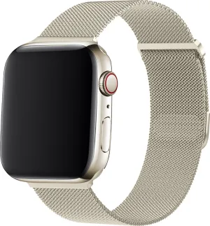 Apple Watch Milanese Loop Strap (Starlight) Daily Strength Design Daily Fashion Accessory