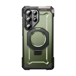 Galaxy S25 Ultra UB Grip MagSafe Phone Case-Dark Green Matte Touch Smooth Pattern Finish