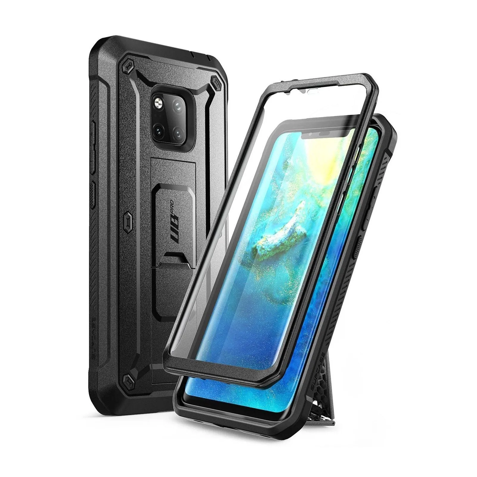 Huawei Mate 20 Pro Unicorn Beetle Pro Full-Body Holster Case-Black Matte Coating Urban Minimalism