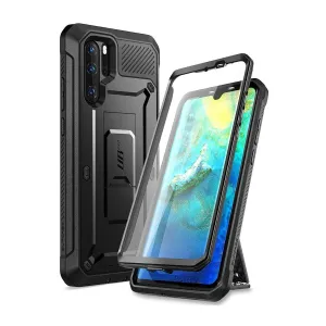 Classic Grip Matte Look Finish Huawei P30 Pro Unicorn Beetle Pro Rugged Holster Case-Black