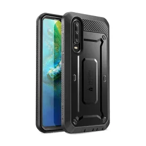 Refined Craftsmanship Soft Look Texture Huawei P30 Unicorn Beetle Pro Rugged Holster Case-Black