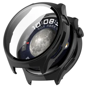 Protective Back Huawei Watch 4 Pro Hard Case with Glass (Black)