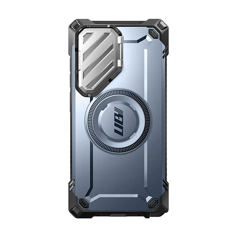 Galaxy S24 Ultra Unicorn Beetle MAG XT Bumper Case -Metallic Blue Ergonomic form Rugged Texture Design