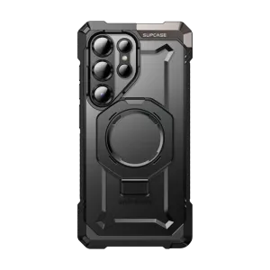 Anti Scratch Layer Durable Edge Galaxy S25 Ultra UB Grip MagSafe Phone Case-Black