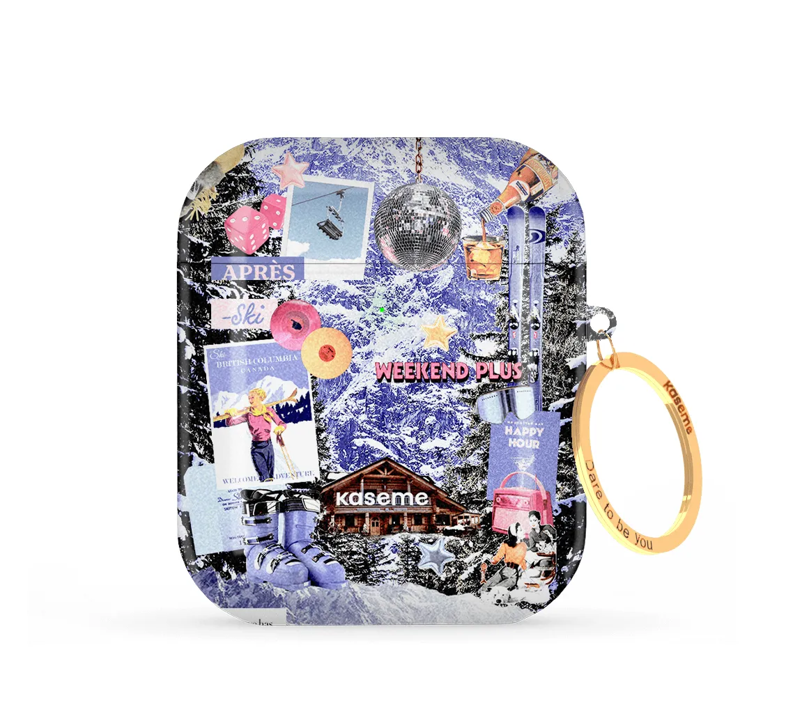 sleek ergonomic pocket airpods cover Happy Hour Airpods Case