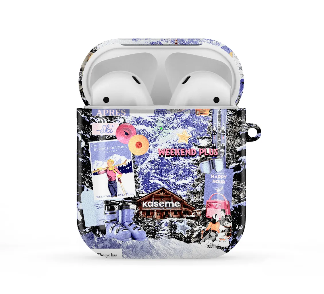 Happy Hour Airpods Case Compact Charging Shell Creative Rubber Organizer