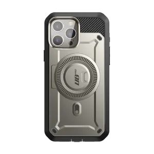 Protective barrier iPhone 15 Pro Max 6.7 inch Unicorn Beetle PRO MAG Rugged MagSafe Case-Titan Gray