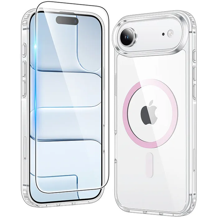 Clear Texture FNTCASE For iPhone Air Clear Case: Magnetic Charging Shockproof Magsafe Support