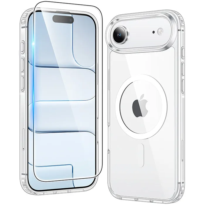 FNTCASE For iPhone Air Clear Case: Magnetic Charging Shockproof Magsafe Support Printed Artwork