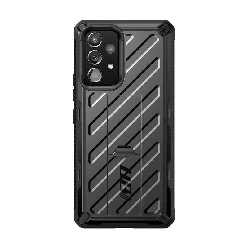 Galaxy A53 Unicorn Beetle Rugged Kickstand Case-Black Smooth Finish Touch