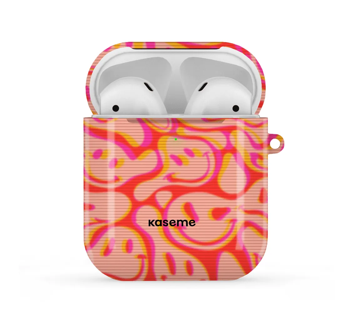Creative Protective Organizer Fashion Lifestyle Accessory Dystopia red AirPods Case