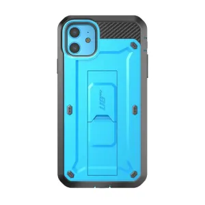 iPhone 11 6.1 inch Unicorn Beetle Pro Rugged Case-Blue Luxury Pattern Minimal Build Texture