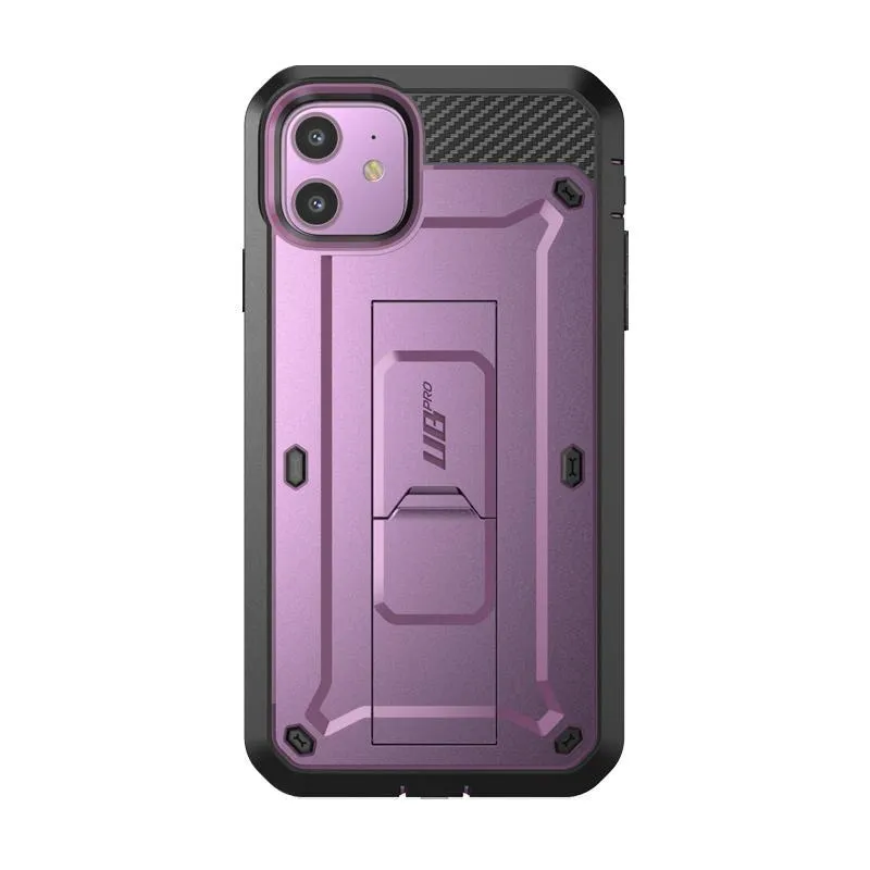 Matte Texture Design iPhone 11 6.1 inch Unicorn Beetle Pro Rugged Case-Metallic Purple