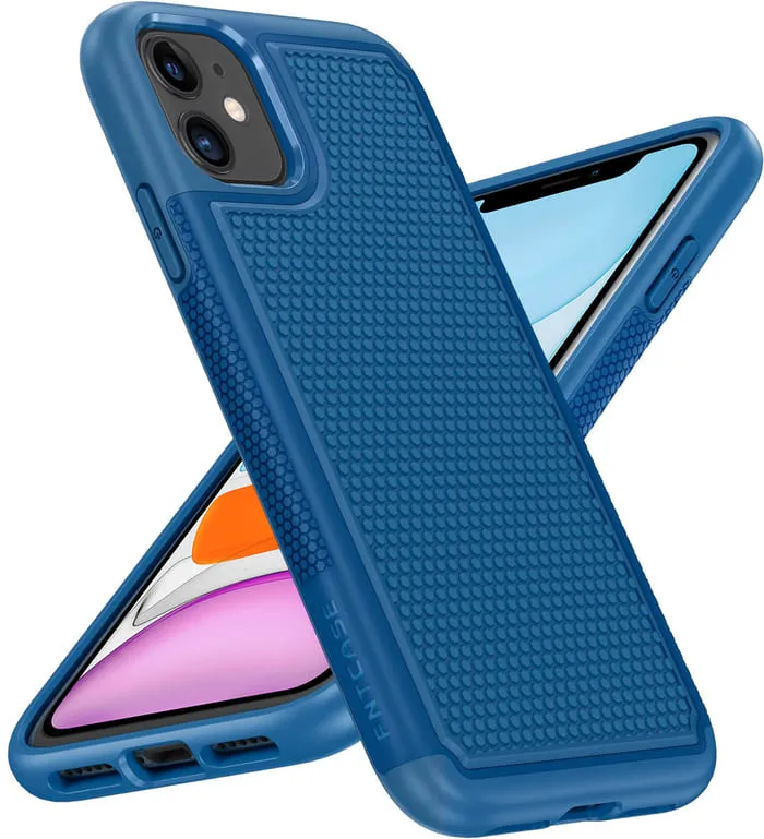 iPhone 11 Phone Case: Dual Layer Heavy Duty Protective Cover Shockproof Rugged with Non-Slip Textured Protective Layer