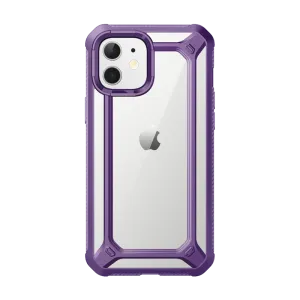 Vivid Detail Texture Glossy Texture iPhone 12 6.1 inch Unicorn Beetle Exo Clear Case-Purple