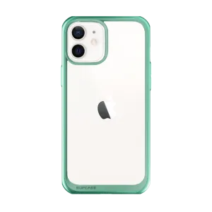 iPhone 12 6.1 inch Unicorn Beetle Style Slim Clear Case-Green Matte Feel Texture