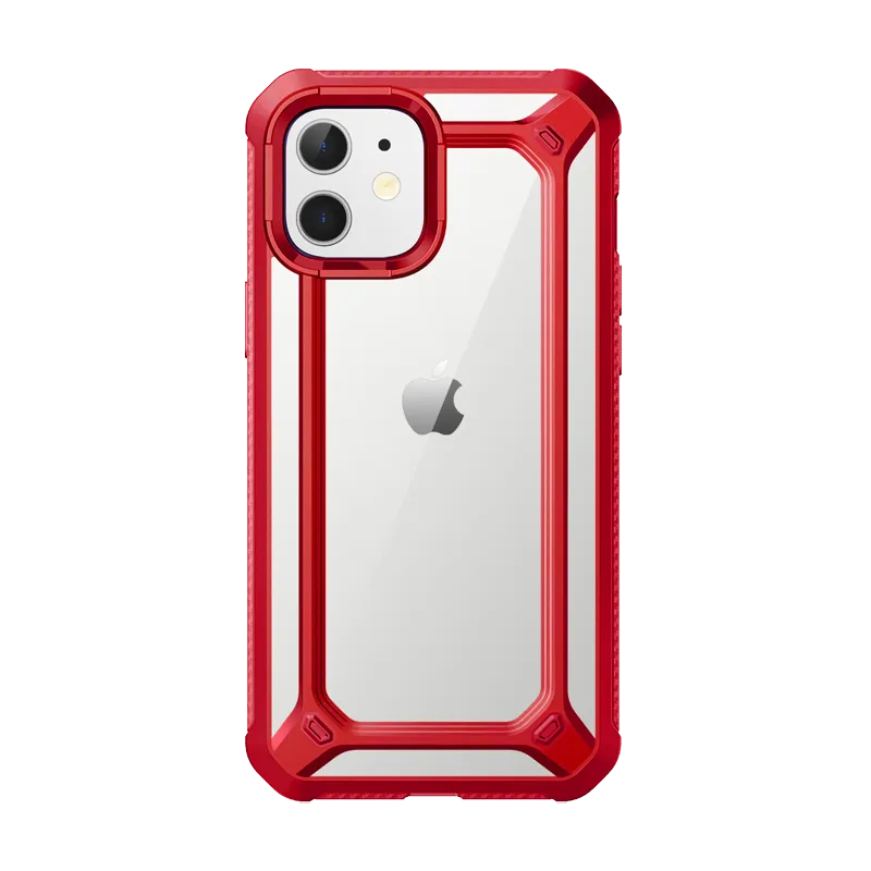 Classic Grip iPhone 12 mini 5.4 inch Unicorn Beetle Exo Clear Case-Red