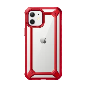 Classic Grip iPhone 12 mini 5.4 inch Unicorn Beetle Exo Clear Case-Red