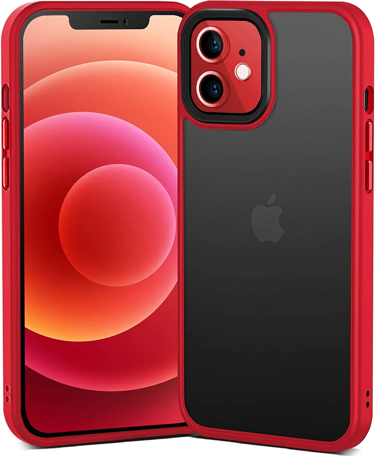 iPhone 12 Mini Case with Exchangeable Buttons [5.4 Inch] Screen Security Film Mobile Screen Protector