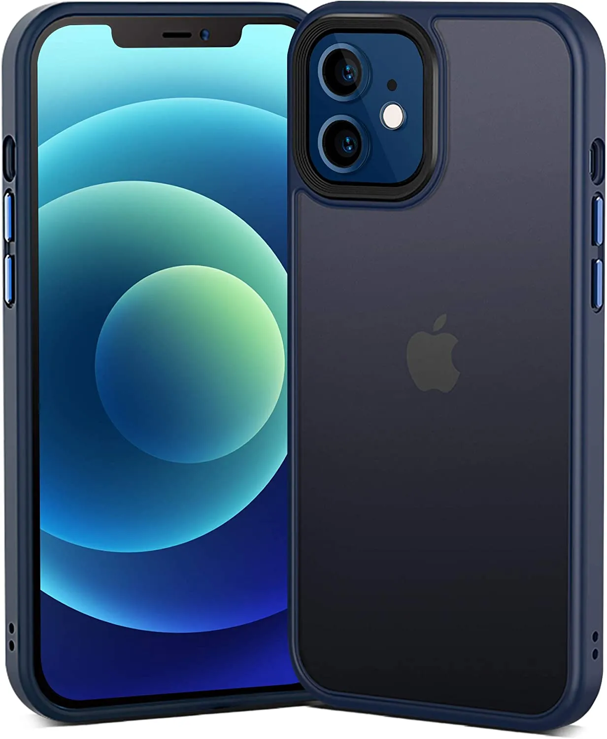 Clear Protection Scratch Guard iPhone 12 Mini Case with Exchangeable Buttons [5.4 Inch]