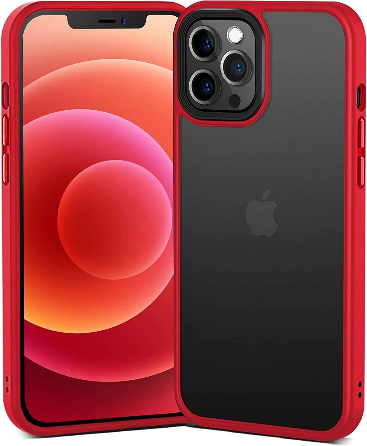 iPhone 12 Pro / iPhone 12 Case with Exchangeable Buttons [6.1 Inch] Screen Guard Pro Max