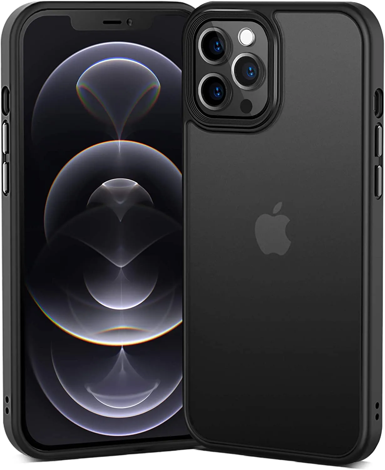 iPhone 12 Pro / iPhone 12 Case with Exchangeable Buttons [6.1 Inch] Screen Armor Max Elite