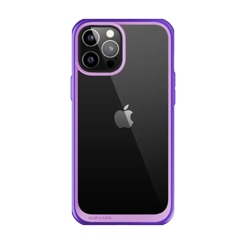 Soft Finish Matte Guard iPhone 12 Pro Max 6.7 inch Unicorn Beetle Style Slim Clear Case-Purple