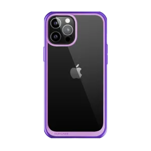 Soft Finish Matte Guard iPhone 12 Pro Max 6.7 inch Unicorn Beetle Style Slim Clear Case-Purple