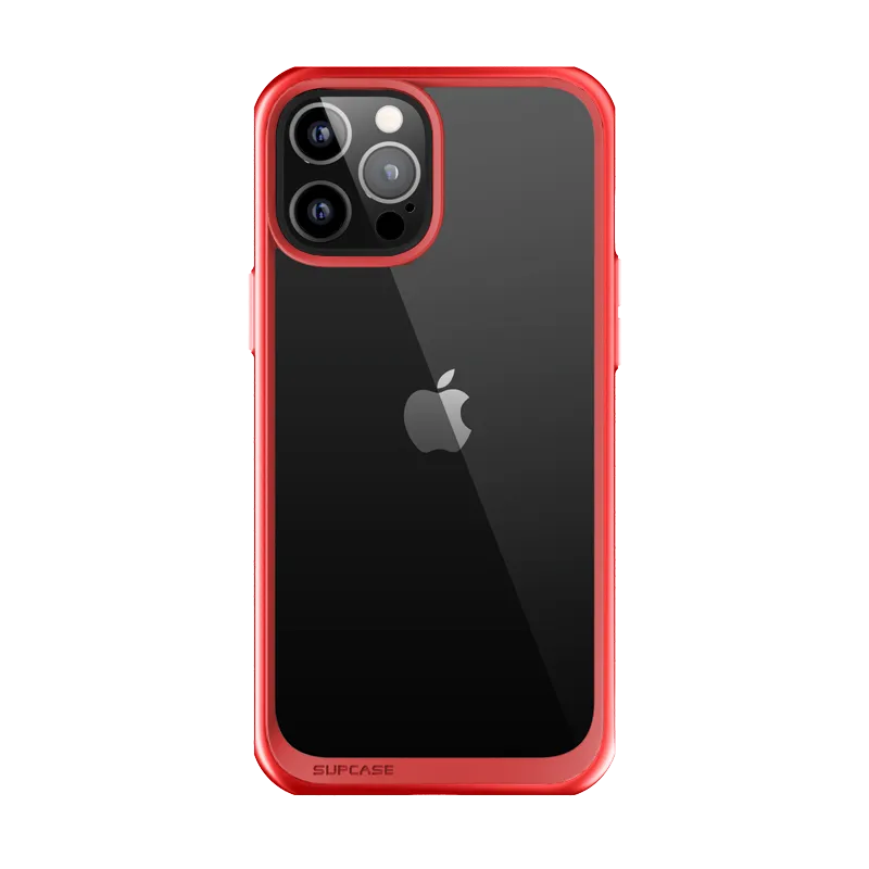 iPhone 12 Pro Max 6.7 inch Unicorn Beetle Style Slim Clear Case-Red Printed Graphic