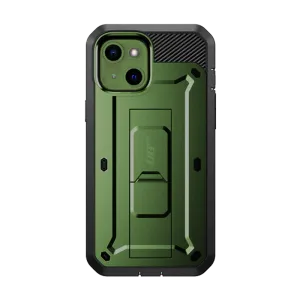 iPhone 13 6.1 inch Unicorn Beetle Pro Rugged Case-Dark Green Light Structure Everyday Protection