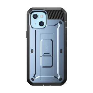 Colorful Pattern iPhone 13 6.1 inch Unicorn Beetle Pro Rugged Case-Metallic Blue