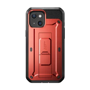Premium Feel Layer iPhone 13 6.1 inch Unicorn Beetle Pro Rugged Case-Metallic Red