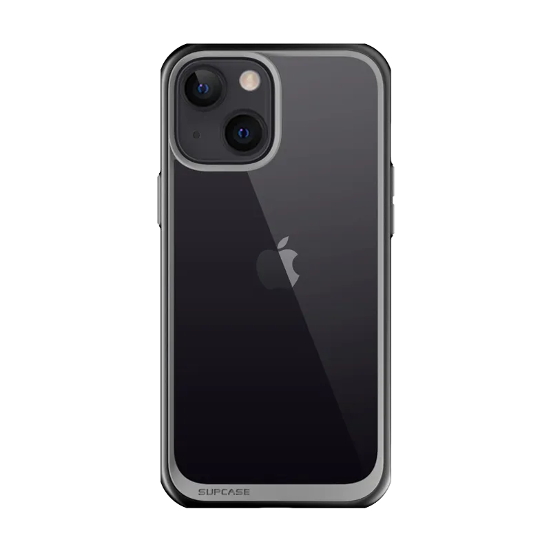 iPhone 13 6.1 inch Unicorn Beetle Style Slim Clear Case-Black Flexible Grip Form Compact Shape