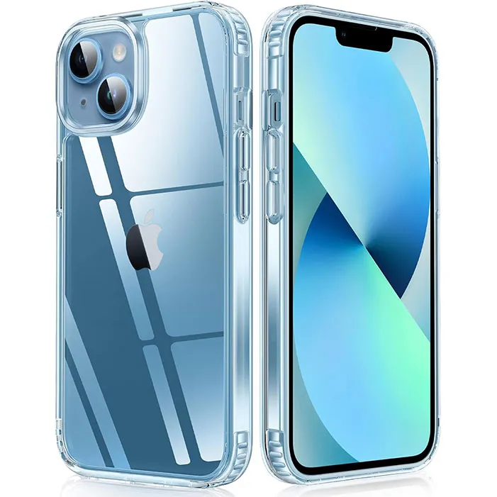 Vivid Surface iPhone 13 Mini 12 Mini 6.1 inch Case: Anti-Yellowing Clear Transparent Slim Protective Case