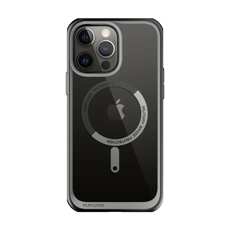 Light Structure iPhone 13 Pro 6.1 inch Unicorn Beetle MAG Slim Clear MagSafe Case-Black