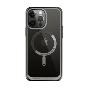 Light Structure iPhone 13 Pro 6.1 inch Unicorn Beetle MAG Slim Clear MagSafe Case-Black