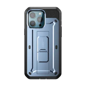 iPhone 13 Pro 6.1 inch Unicorn Beetle Pro Rugged Case-Metallic Blue Artistic Design