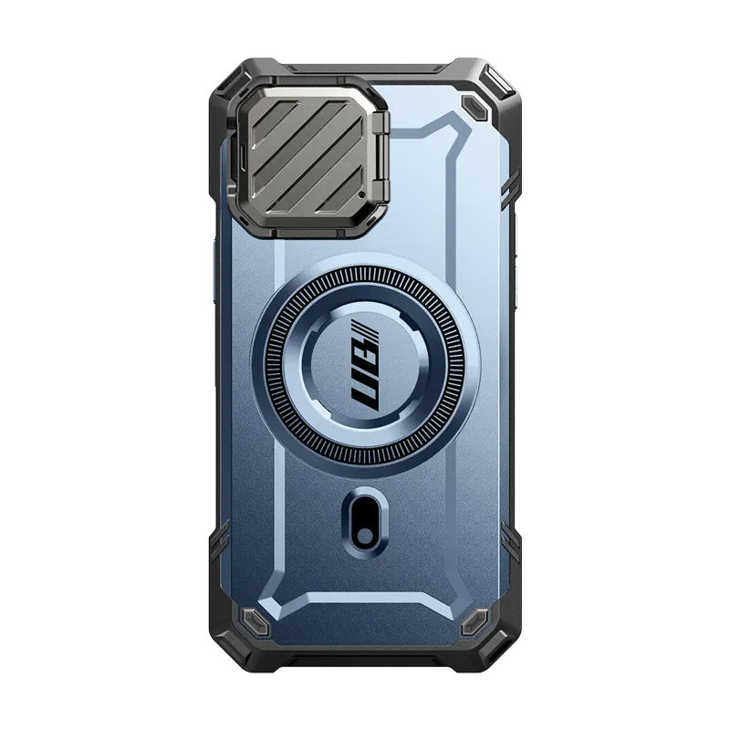 Elegant Style iPhone 13 Pro Max 6.7 inch Unicorn Beetle MAG XT MagSafe Holster Case-Metallic Blue