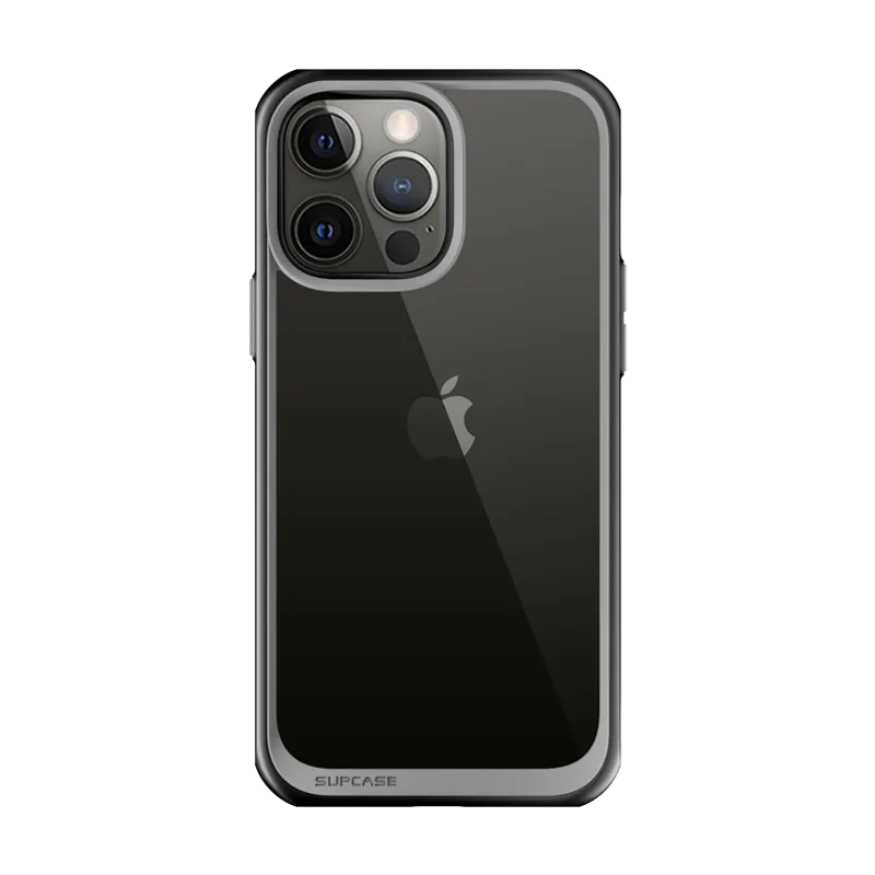 iPhone 13 Pro Max 6.7 inch Unicorn Beetle Style Slim Clear Case-Black Protective Corners