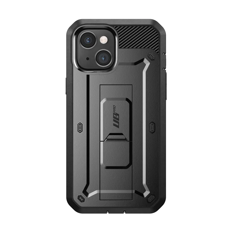 iPhone 14 6.1 inch Unicorn Beetle PRO Rugged Case-Black Protective Design Texture Hybrid Material