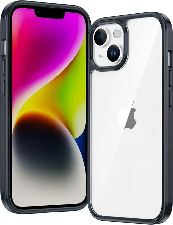 iPhone 14 iPhone 13 6.1 inch Case: Anti-Yellowing Clear Transparent Slim Protective Case Stylish Finish Texture Refined Style