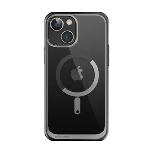 iPhone 14 Plus 6.7 inch Unicorn Beetle MAG Slim Clear MagSafe Case-Black Vivid Detail Soft Protection