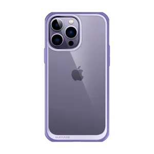 iPhone 14 Pro 6.1 inch Unicorn Beetle Style Slim Clear Case-Deep Purple Elegant Surface Colorful option