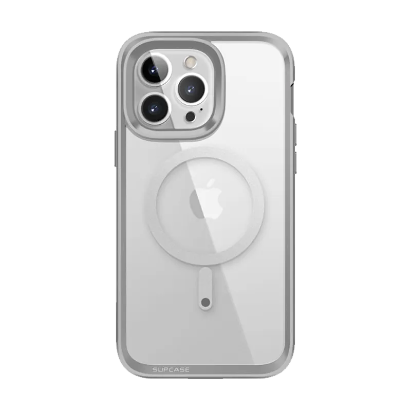 iPhone 14 Pro Max 6.7 inch Unicorn Beetle EDGE MAG with Screen Protector Clear Case-Silver Personal Style