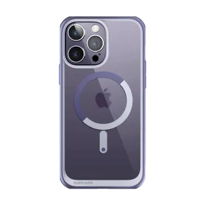 Recyclable Material Practical Accessory iPhone 14 Pro Max 6.7 inch Unicorn Beetle MAG Slim Clear MagSafe Case-Deep Purple