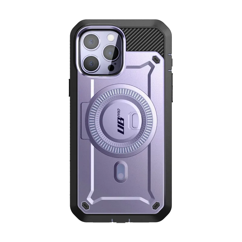 iPhone 14 Pro Max 6.7 inch Unicorn Beetle PRO MAG Rugged MagSafe Case-Deep Purple Minimal Frame